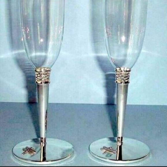 Kate Spade champagne flutes - Picture 10 of 10